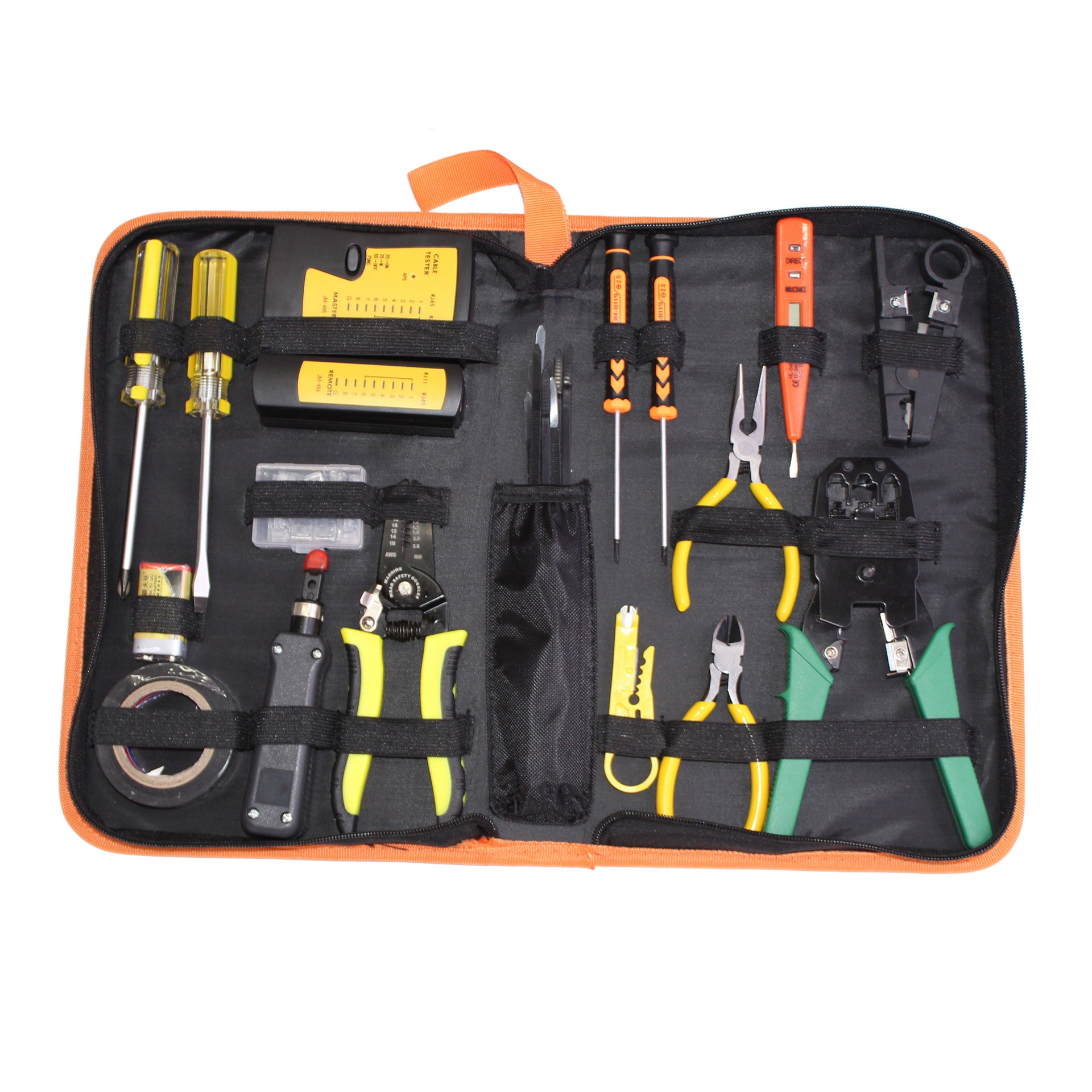 MT-8436 17 في 1 المهنية متعددة الوظائف الكمبيوتر RJ45 شبكة إنهاء أطقم الأدوات