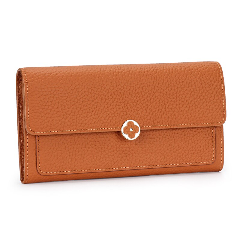 الوافدين الجدد الطبقة الأولى من الجلود سستة محفظة الأوروبية والأمريكية نمط محفظة طويلة 2022 محافظ بطاقة سعة كبيرة