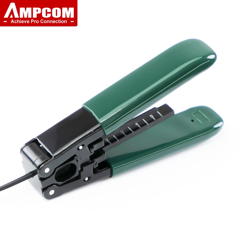 AMPCOM الألياف البصرية كابل إسقاط متجرد ، تجريد ذو طيات للمطاط معزول كابل ضوئي ل FTTH كابل إسقاط s