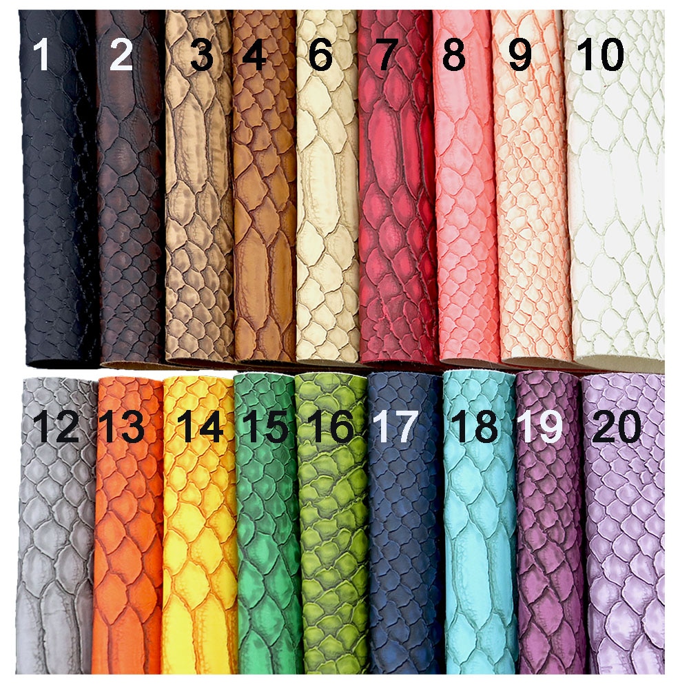 A4 ورقة ثعبان محكم فو الجلود الاصطناعية للحقائب DIY بها بنفسك مشروع الحرفية H0430