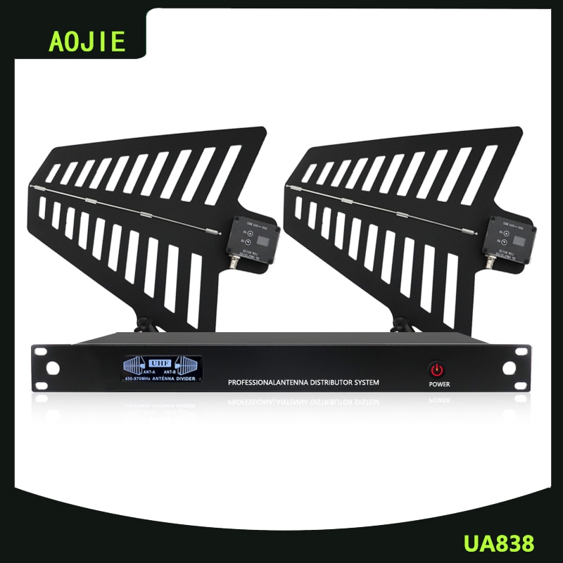 Aoji UA838 uhf فواصل دي انتينا دي باندا لارغا 400-950mhz sinal RF انتينا diresonal BNC-BNC كابو محوري 10 جروبوس