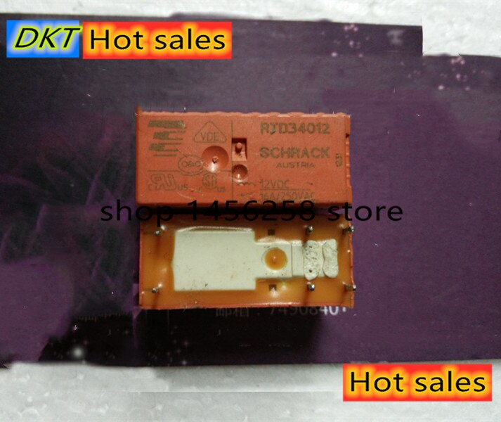 Kostenloser versand الكثير (5 teile/لوس) 100% الأصلي نويه TE SCHRACK RTH34012 RTH34012-12VDC 16A/250VAC 6 دبابيس ريلايس