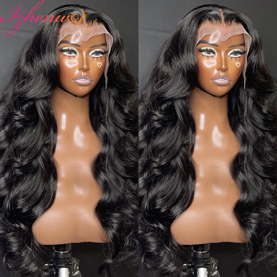 28 30 بوصة شفافة الجسم موجة 360 13x4 13x6 الدانتيل أمامي خصلات الشعر المستعار البرازيلي الباروكة أمامي 4x4 الدانتيل إغلاق شعر مستعار للنساء