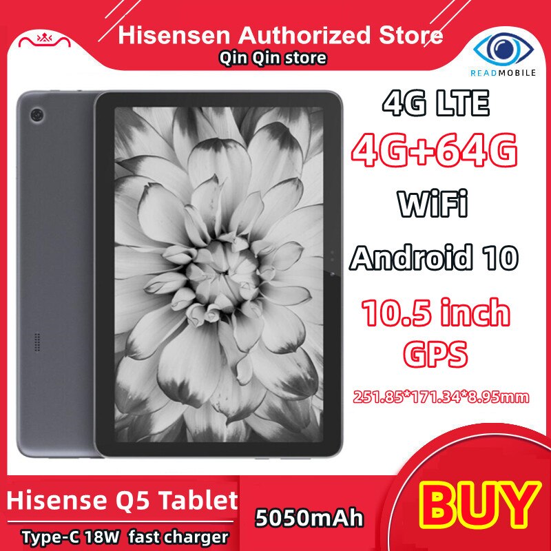 الأصلي هيسنس Q5 قارئ اللوحي هاتف الكمبيوتر RLCD 10.5 بوصة قارئ شاشة الحبر طالب الكتاب الإلكتروني التعلم 4G LTE الهاتف المحمول