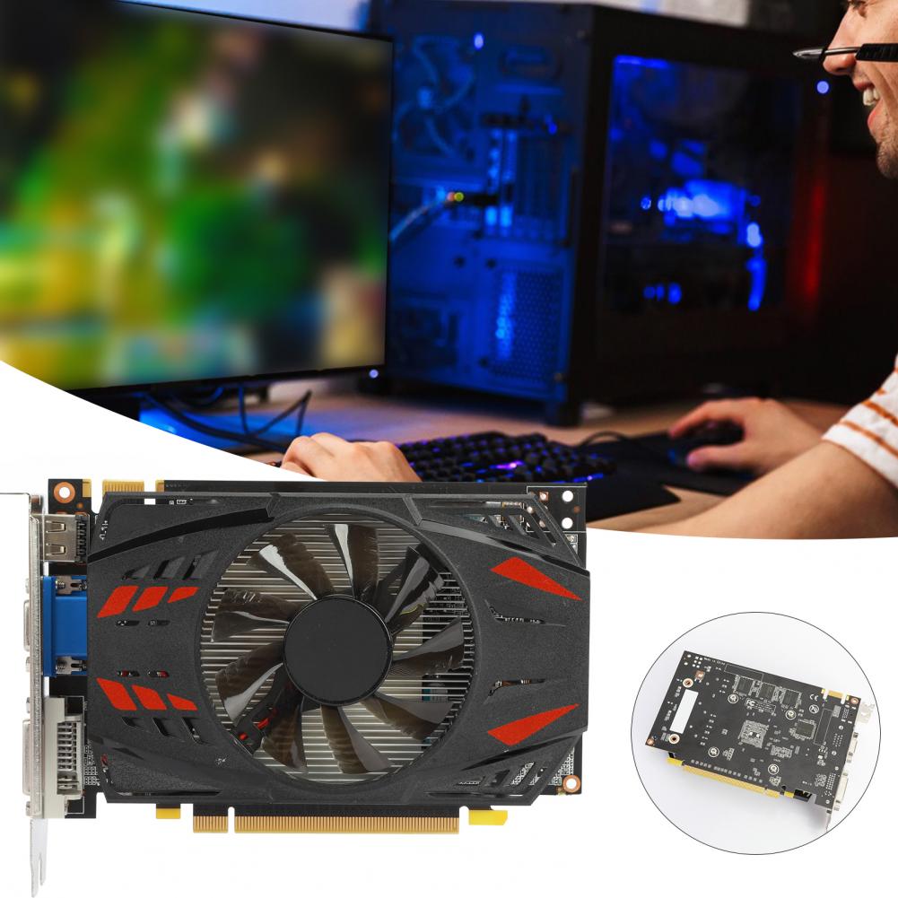 GTX550TI 2GB DDR5 128BIT بطاقة جرافيكس المهنية HDMI متوافق مع الكمبيوتر بطاقة ألعاب الفيديو مع مروحة التبريد للكمبيوتر