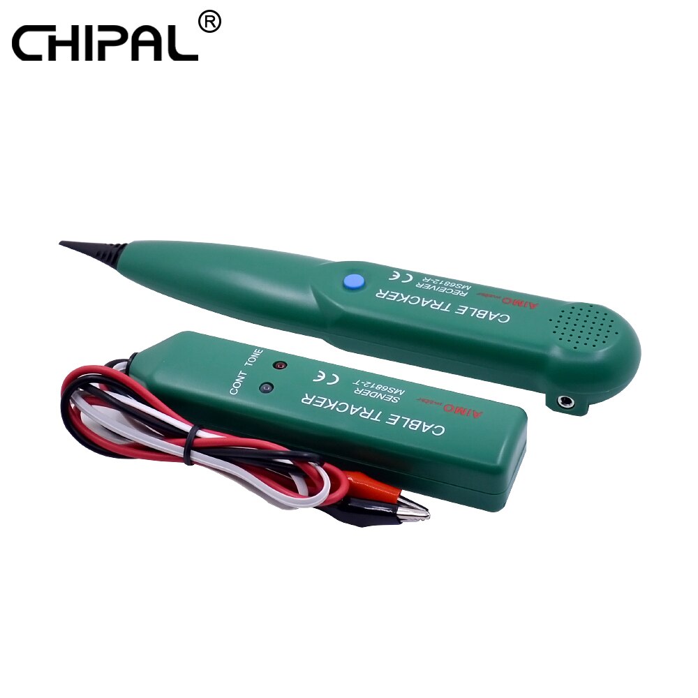 CHIPAL AIMO MS6812 مجموعة أدوات تتبع أسلاك الهاتف, شبكة LAN ، فاحص الخط ، مع حقيبة ، شحن مجاني لـ UTP STP Cat5