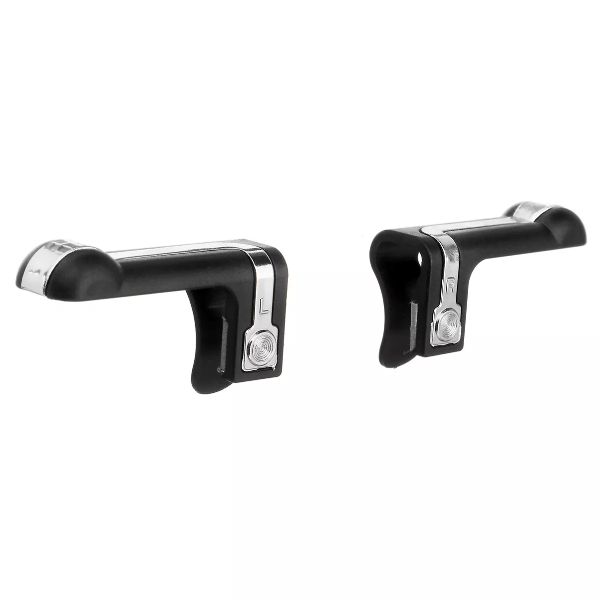 معدن الهاتف غمبد أذرع التحكم في ألعاب الفيديو مطلق النار الألعاب المحمول تهدف مفتاح زر L1R1 مطلق النار الزناد للهواتف الذكية