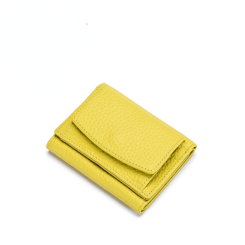 محفظة نسائية لحفظ العملات المعدنية من الجلد للنساء بألوان الحلوى محفظة صغيرة على الطراز الياباني محفظة قصيرة حاملة للبطاقات 2022 جديد