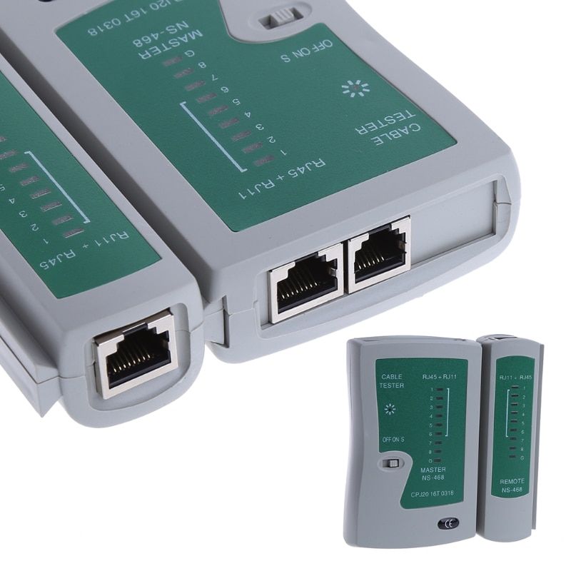 اختبار الشبكات الاحترافي RJ45 RJ11 CAT5 UTP LAN ، أداة اختبار شبكة الكابلات