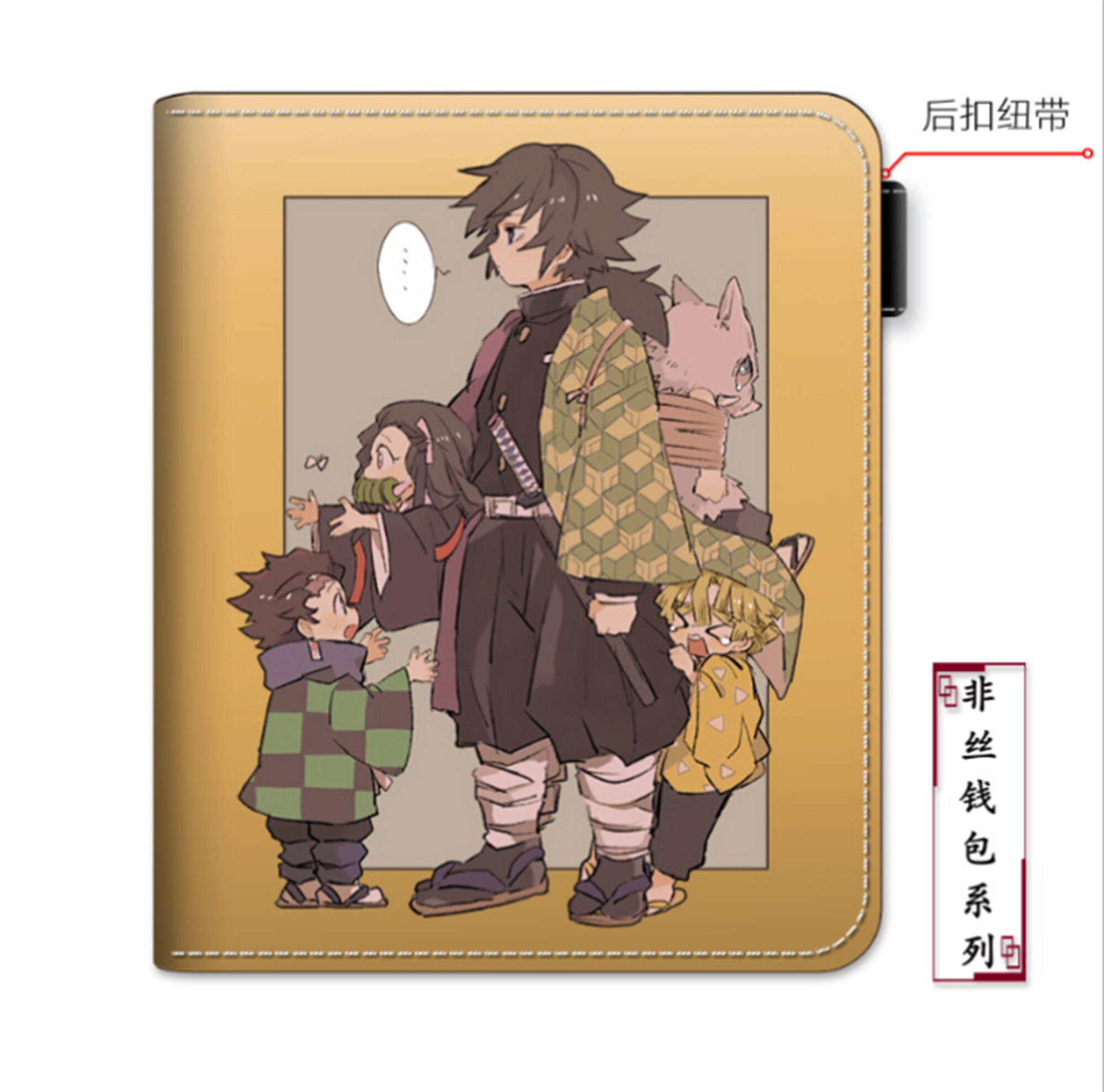 أنيمي شيطان القاتل شعار بوتيك محفظة بطاقات المال مشبك محفظة بنين بنات جديد محفظة صغيرة