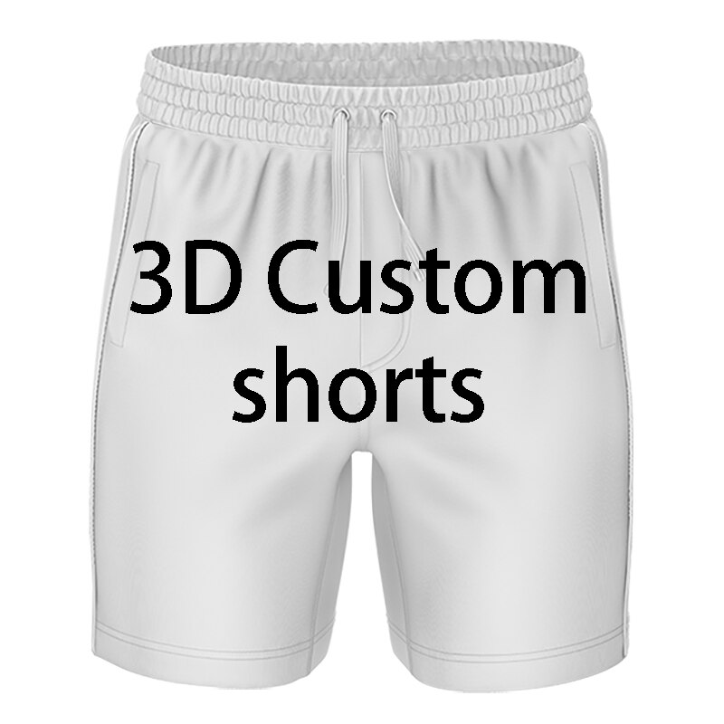 2022 بالجملة مخصص الصيف السراويل ثلاثية الأبعاد المطبوعة نمط المتضخم الرجال مريحة التجفيف السريع الجمارك الاطفال سراويل قصيرة بنطلون
