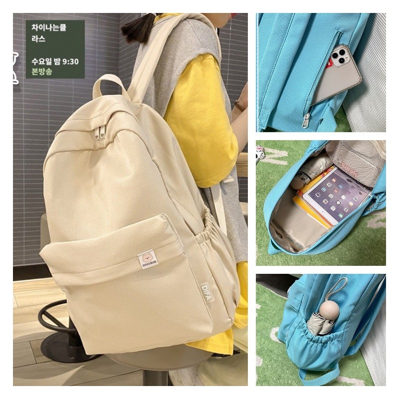 SUUTOOP حقائب ظهر نايلون للنساء للجنسين متعددة الوظائف موضة حقائب مدرسية للطلاب حقائب سفر للبنات في سن المراهقة للرجال والنساء