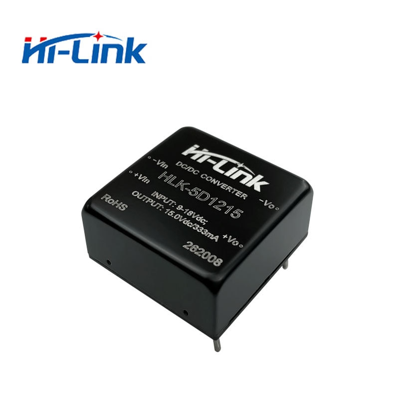 شحن مجاني 2 قطعة/الوحدة 9-18V المدخلات إلى 5W 15V 333mA الناتج العاصمة العاصمة إمدادات الطاقة معزولة الطاقة وحدة HLK-5D1215