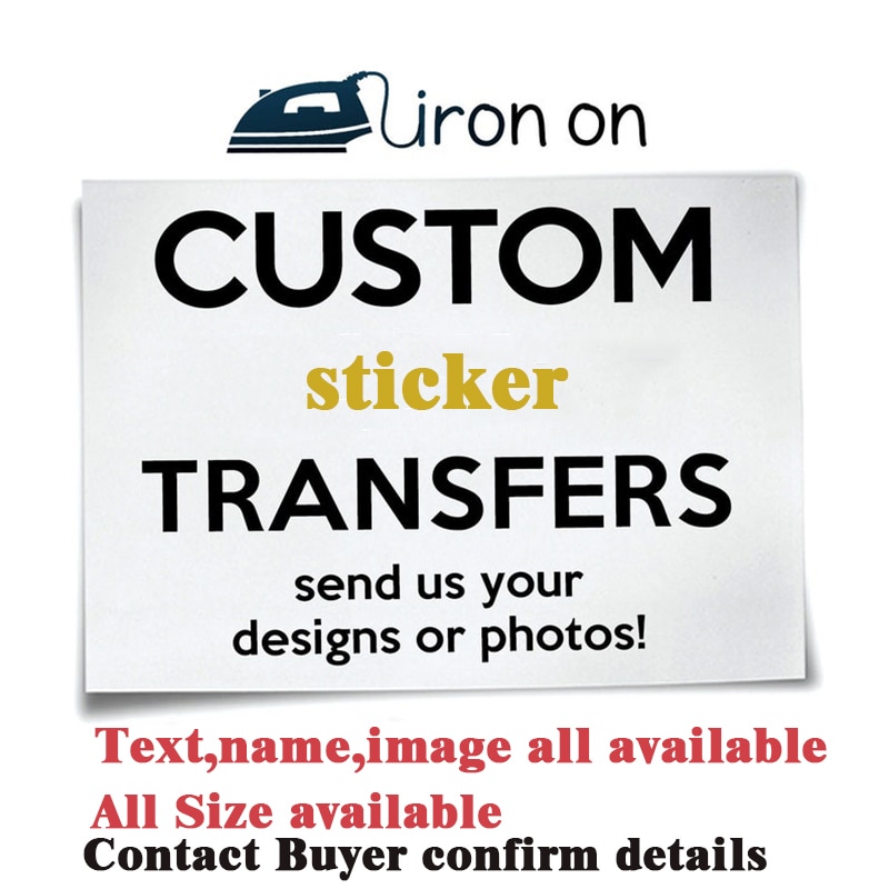 شعار مخصص صور الحديد على نقل الحرارة تي شيرت ماتي الفينيل ملصقات تسميات على النسيج حقيبة الأحذية حفل زفاف النص ملصق