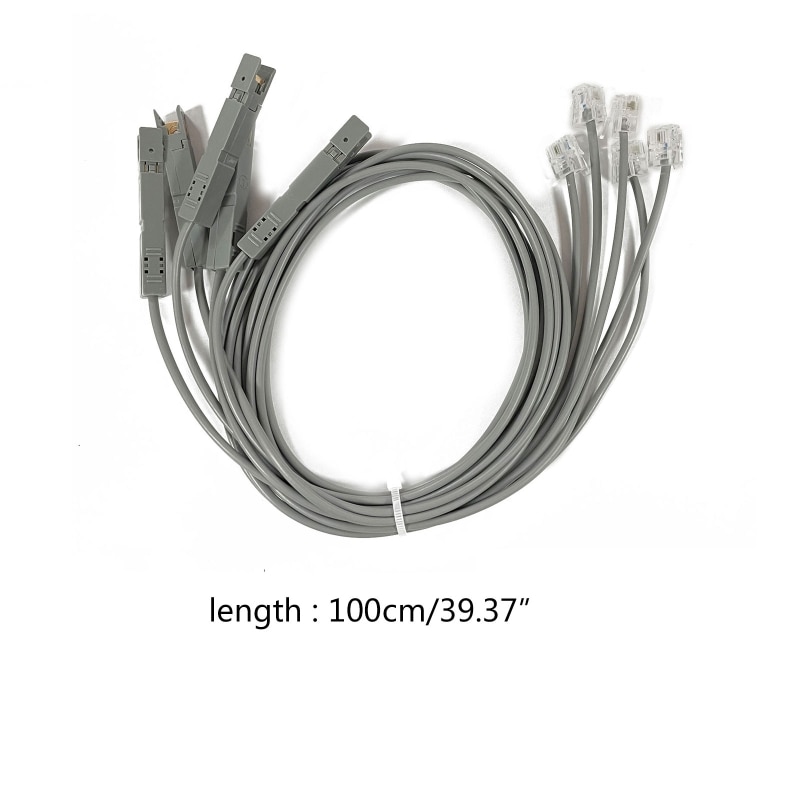 110 اختبار رئيس التمساح كليب 110 RJ11 RJ45 وحدة الصوت اختبار الحبل الرصاص للاتصالات لوحة التوصيلات أدوات اختبار إشارة الصوت D5QC
