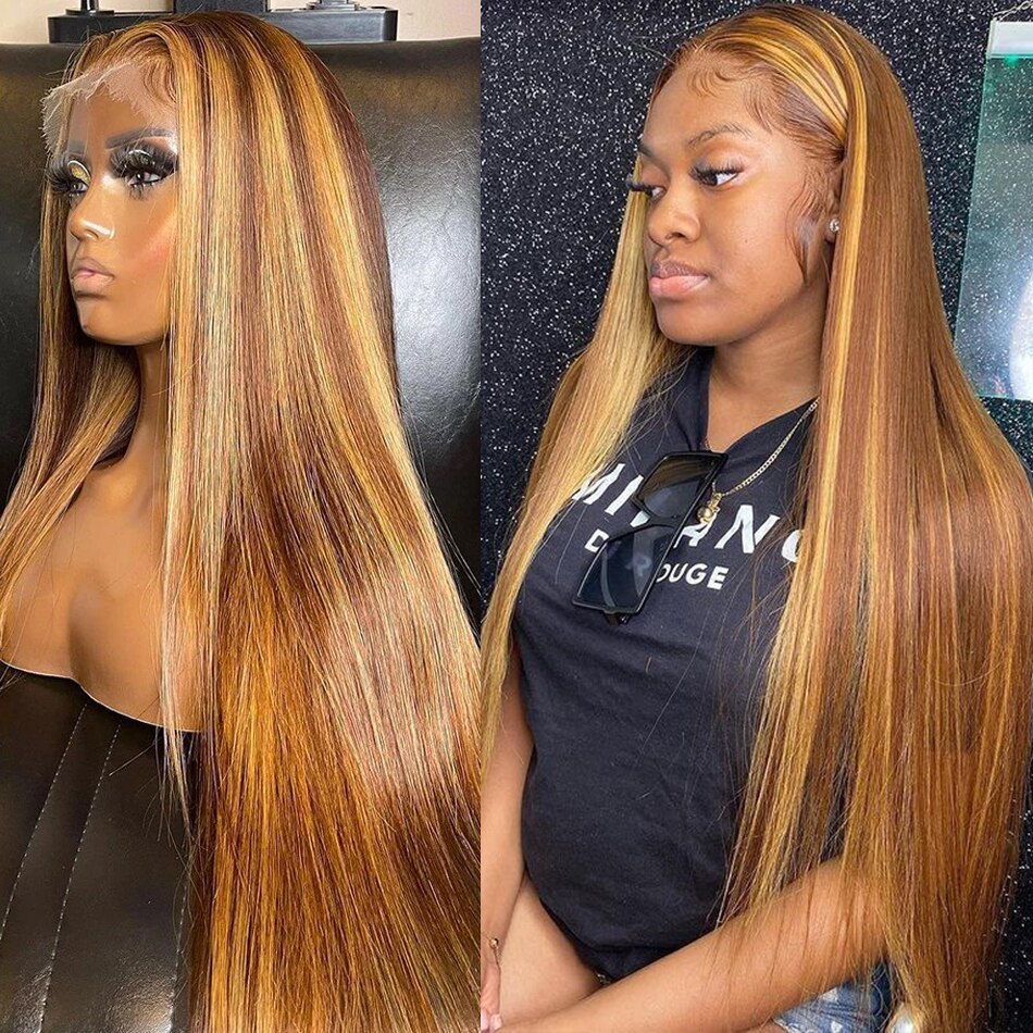 13x4 13x6 مستقيم تسليط الضوء على الشعر البشري الدانتيل الجبهة الباروكة البرازيلي ريمي الملونة شفافة 30 32 بوصة الدانتيل الجبهة الباروكات للنساء