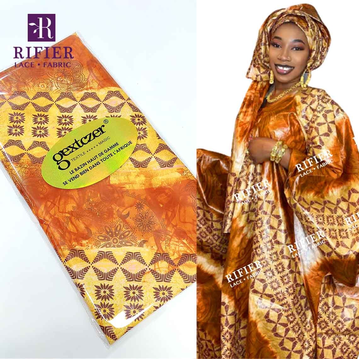 2021 تصميم فريد من نوعه قماش بازان الثراء 2021 أحدث أقمشة بازان الثراء اللامعة المطبوعة للحفلات النسائية فساتين أقمشة الدانتيل