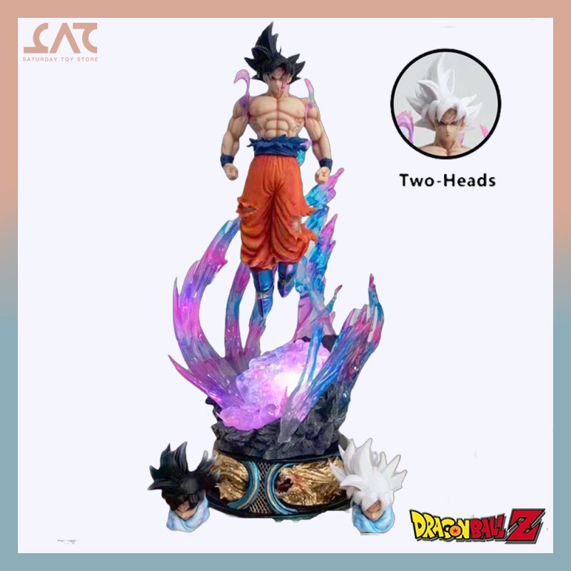 Dragon Ball 53cm Son Goku Anime Figures Super Saiyan Ultra Instinct Migatte No Goku&#39I  Figurine Pvc Statue Model Collection Gift