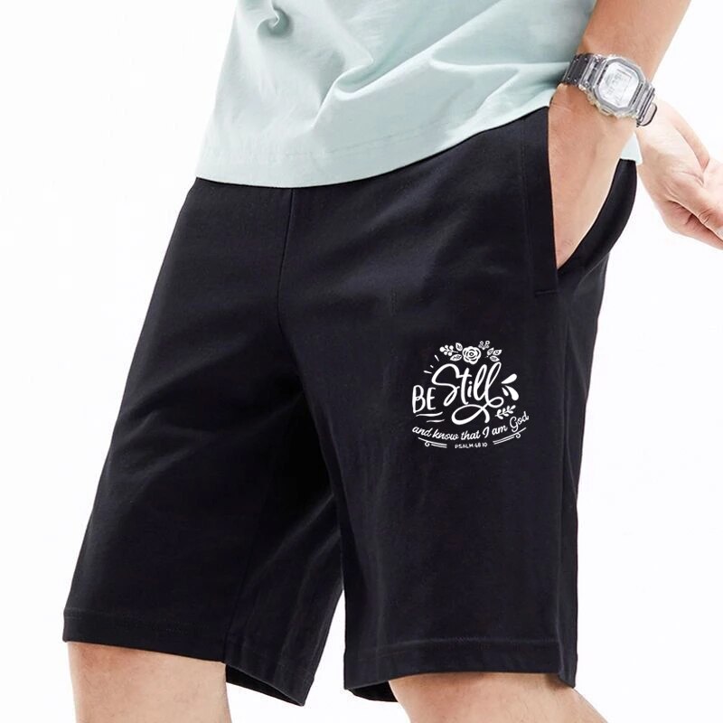 الرجال السراويل الصيف برمودا مستقيم نقية كرة السلة السراويل رسالة غير رسمية الأزهار المطبوعة المعتدلة خمس نقاط السراويل الذكور الصيف