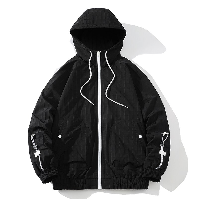 سترات ومعاطف رجالية لعام 2023 ملابس خارجية غير رسمية بسحّاب بلون سادة ملابس خارجية للرجال