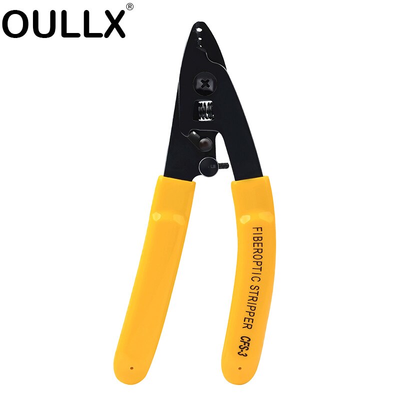 OULLX CFS-3 المشبك الألياف تجريد كماشة ثلاثي حفرة ميلر الألياف البصرية متجرد سلك ألياف أداة المنزل مساعد المنزل