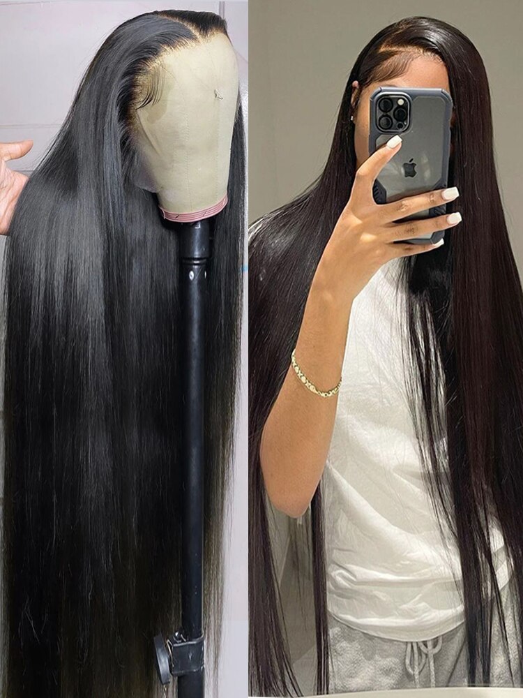 مستقيم الدانتيل الجبهة الباروكات شعر الإنسان قبل قطعها HD شفافة 13x 4 شعر مستعار ذا مقدمة من الدانتيل الشعر البشري مع شعر الطفل البرازيلي الشعر