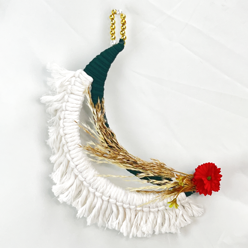 هلا ابيض ورد مكرمية