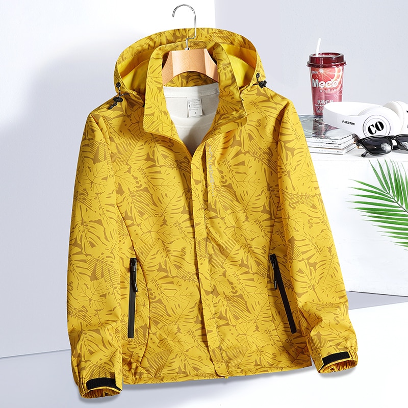 سترة مضادة للماء الرجال خفيفة الوزن معطف للأماكن الخارجية سوفتشيل مقنع معاطف التنزه الرحلات التخييم جاكيتات العديد من الألوان المتاحة