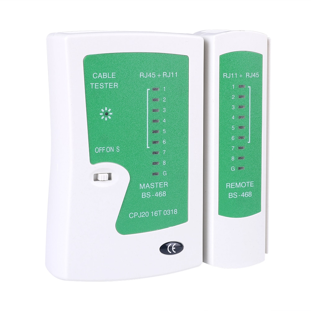 اختبار كابل الشبكة المحمولة اختبار كابل الشبكة RJ45 RJ11 LAN UTP إيثرنت خط الشبكات كاشف الأسلاك