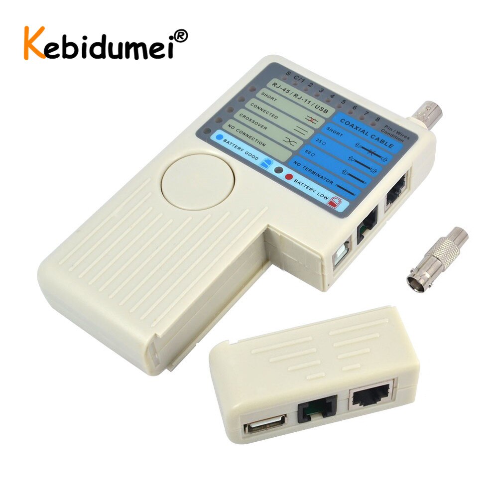 Kebidumei-جهاز اختبار كابل شبكة التحكم عن بعد ، RJ11 RJ45 ، USB ، BNC ، LAN ، لكابلات UTP ، STP ، LAN ، متتبع ، أداة عالية الجودة