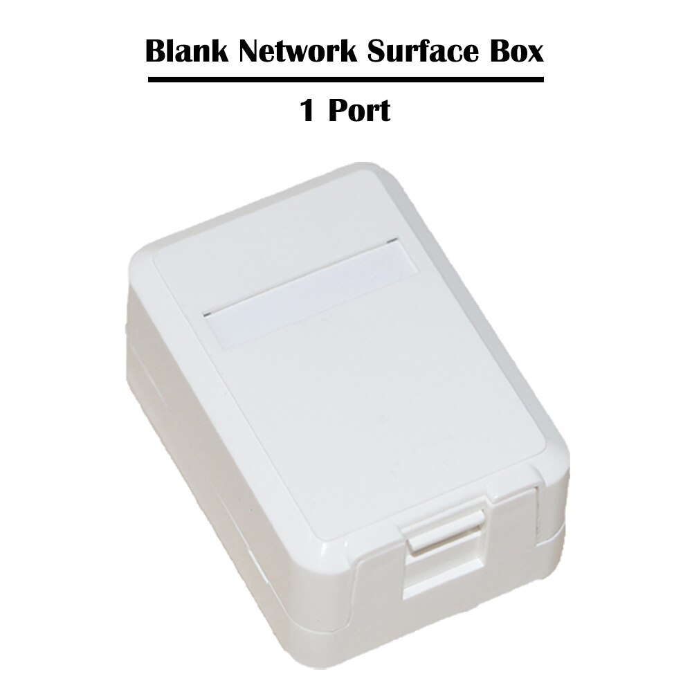 10 قطع 1 ميناء فارغة سطح شنت صندوق ل UTP ، STP القط 3 ، القط 5e ، القط 6 كيستون جاك ، المكونات ، لوحة التوصيلات ، الكابلات