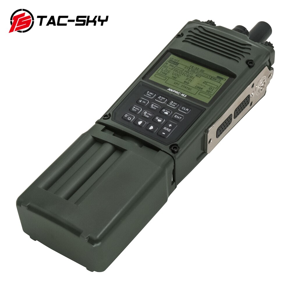 TS TAC-SKY التكتيكية العسكرية AN/PRC 163 هاريس صندوق الظاهري المدمج في Yaesu فيرتكس التوصيل ل التكتيكية 6 دبوس Ptt العسكرية محول
