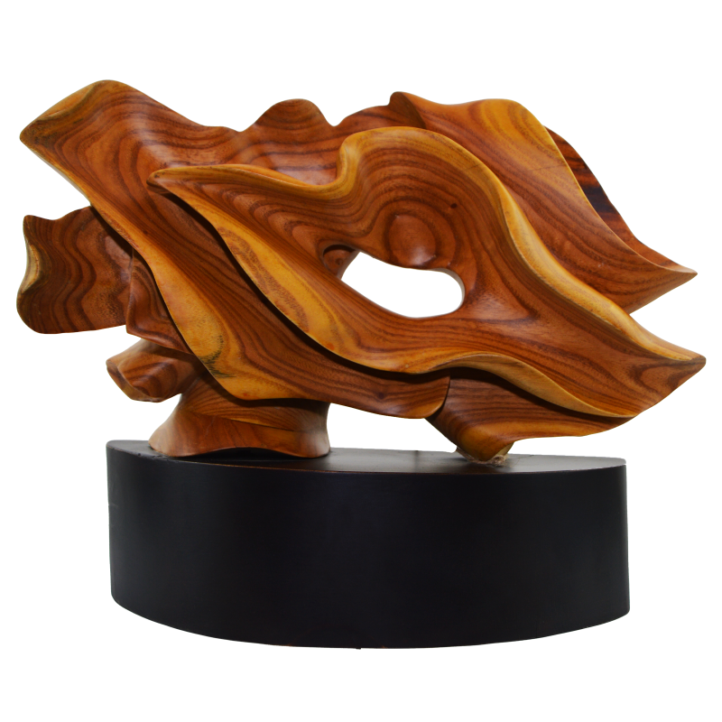 قطعة ديكور خشبية